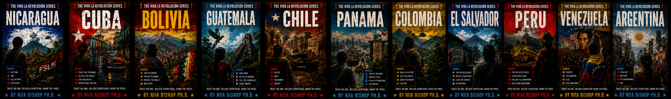 The Viva la Revolución Series — all covers